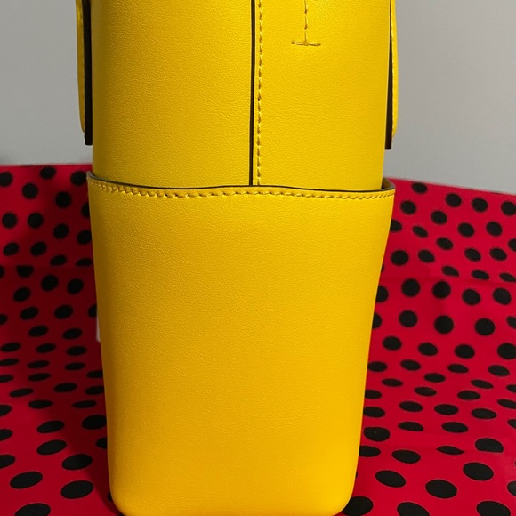 NWT Ralph Lauren Yellow Zippered Purse - Picture 5 of 8